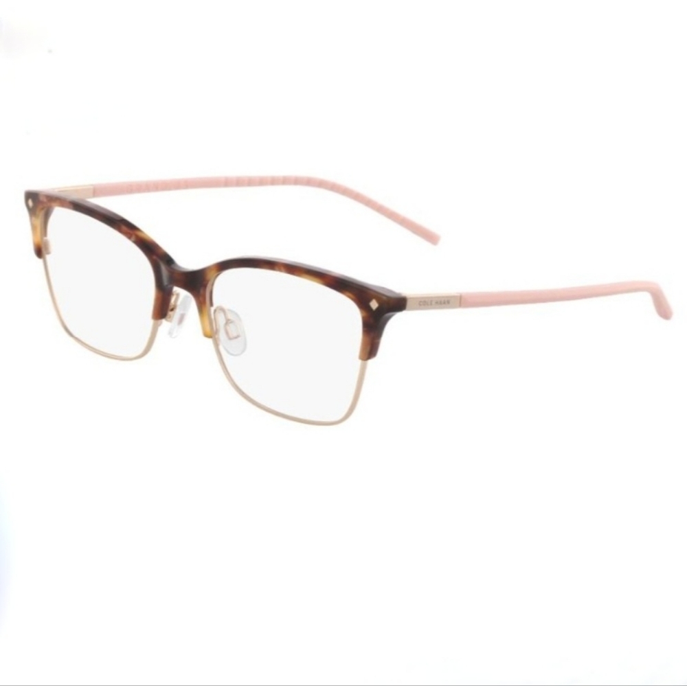 COLE HAAN Eyeglasses Frames CH5029 239 Tortoise Gold pink Cat Eye 53-18-135